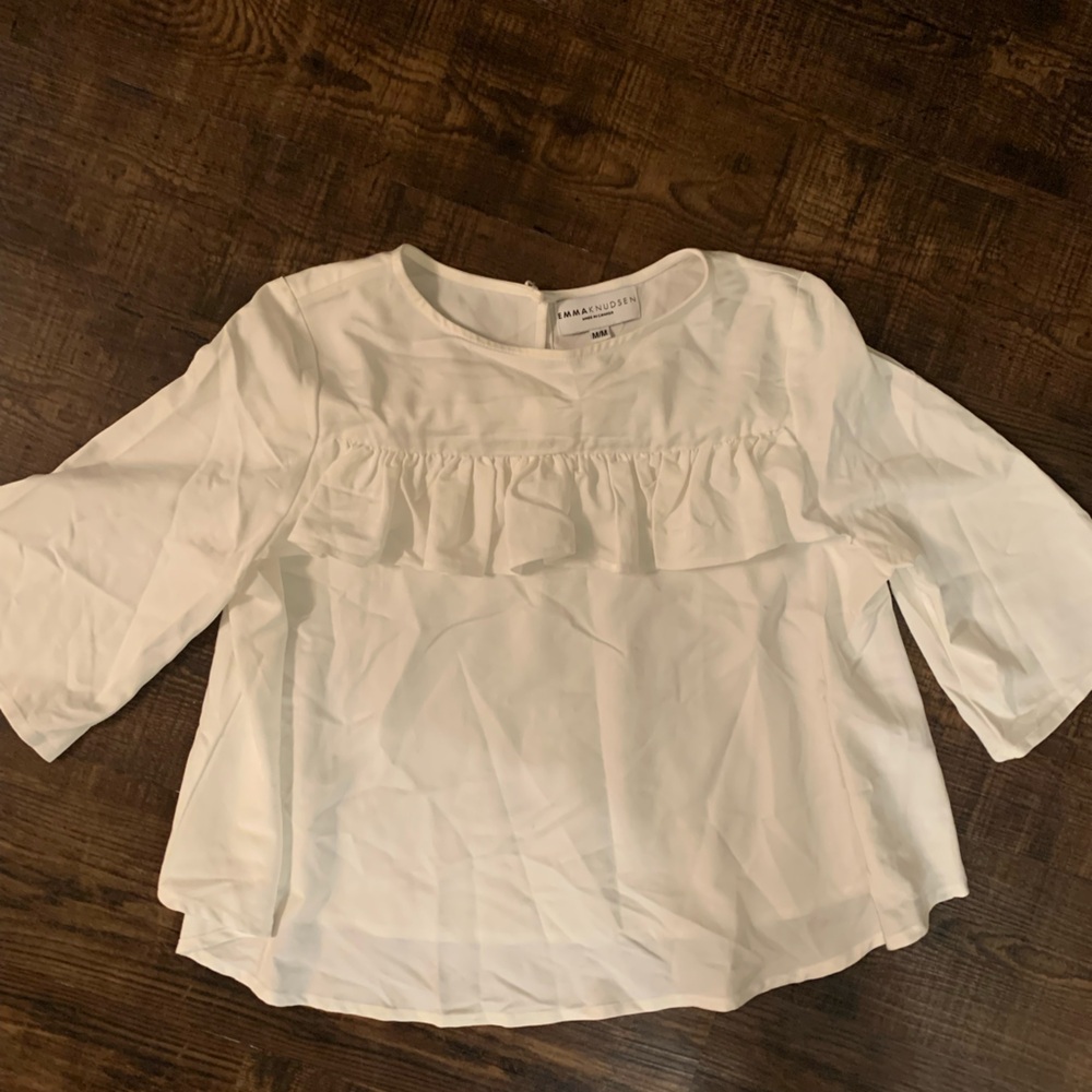 White Frill Blouse
